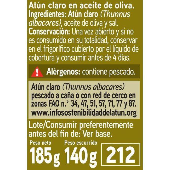 Eroski Atún claro en aceite de oliva EROSKI frasco 185 g Gran oferta