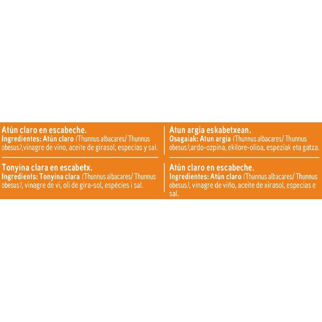 Eroski Atún claro en escabeche EROSKI pack 3x80 g Rebajas de fábrica