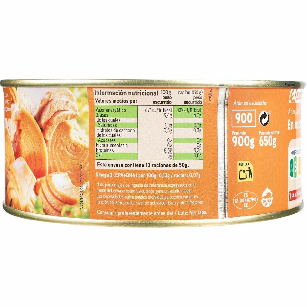 Eroski Atún en escabeche EROSKI lata 900 g Ventas relámpago