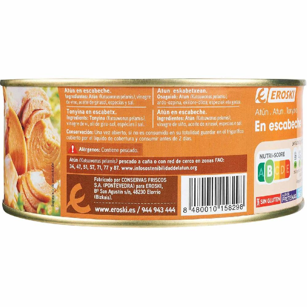Eroski Atún en escabeche EROSKI lata 900 g Ventas relámpago
