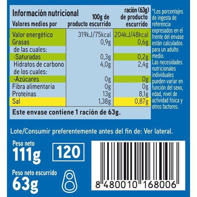 Eroski Berberechos pequeños EROSKI lata 63 g Envío gratis