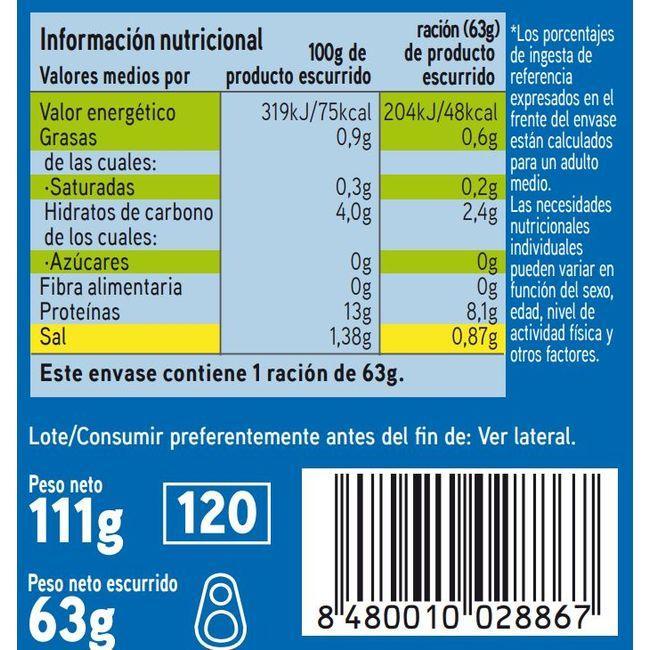 Eroski Berberecho 45/55 piezas EROSKI lata 63 g Últimos 3 días