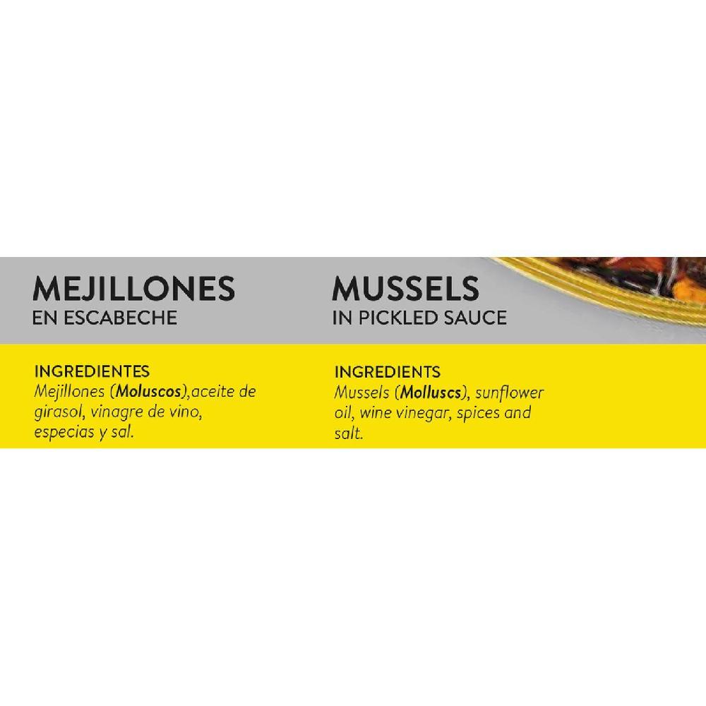 Eroski Mejillón pequeño en escabeche ALBO lata 115 g Precios de Black Friday