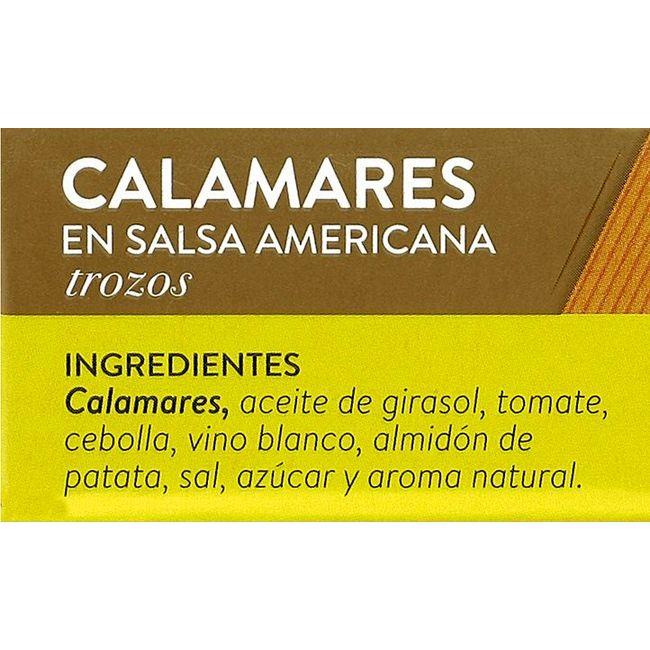 Eroski Calamar en trozos en salsa americana ALBO lata 112 g Descuento por venta flash
