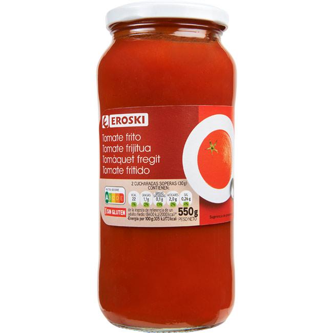 Eroski Tomate frito EROSKI frasco 550 g