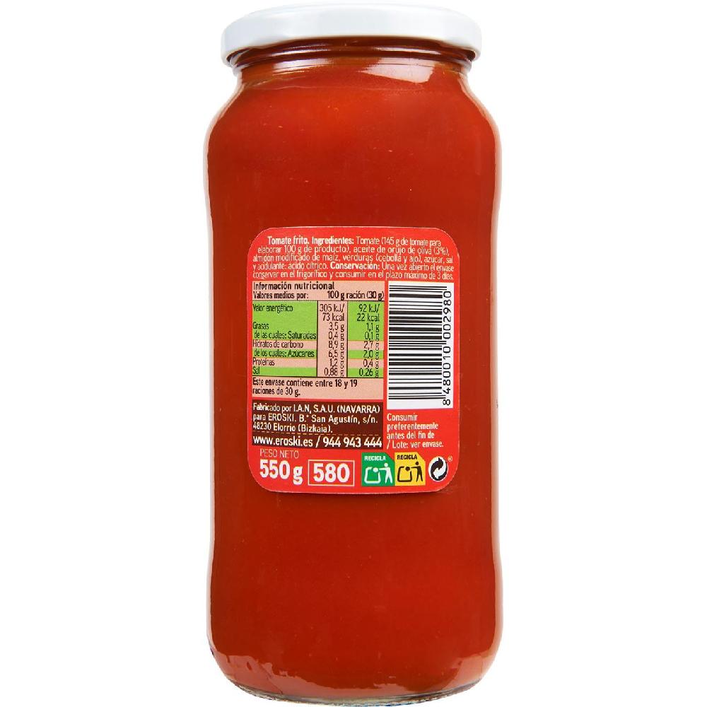 Eroski Tomate frito EROSKI frasco 550 g Outlet online