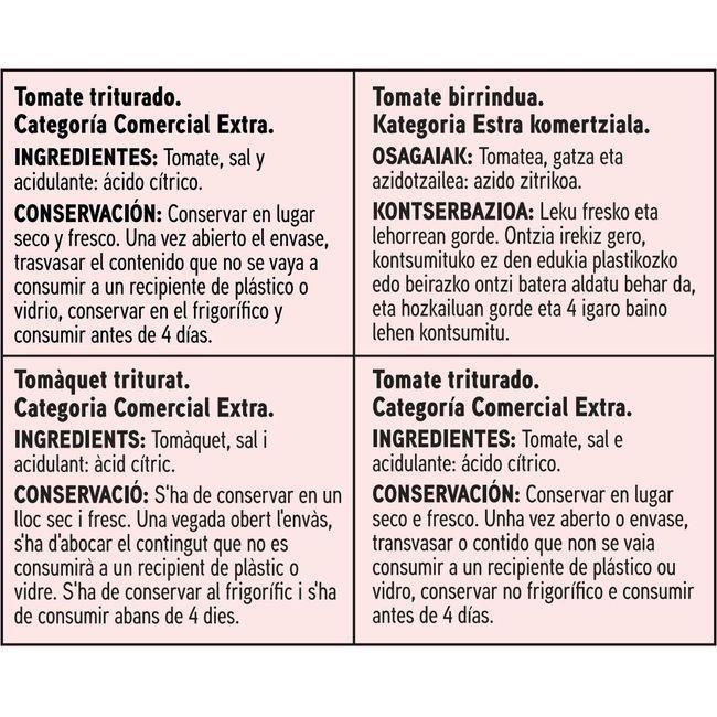 Eroski Tomate triturado EROSKI basic lata 800 g Ofertas