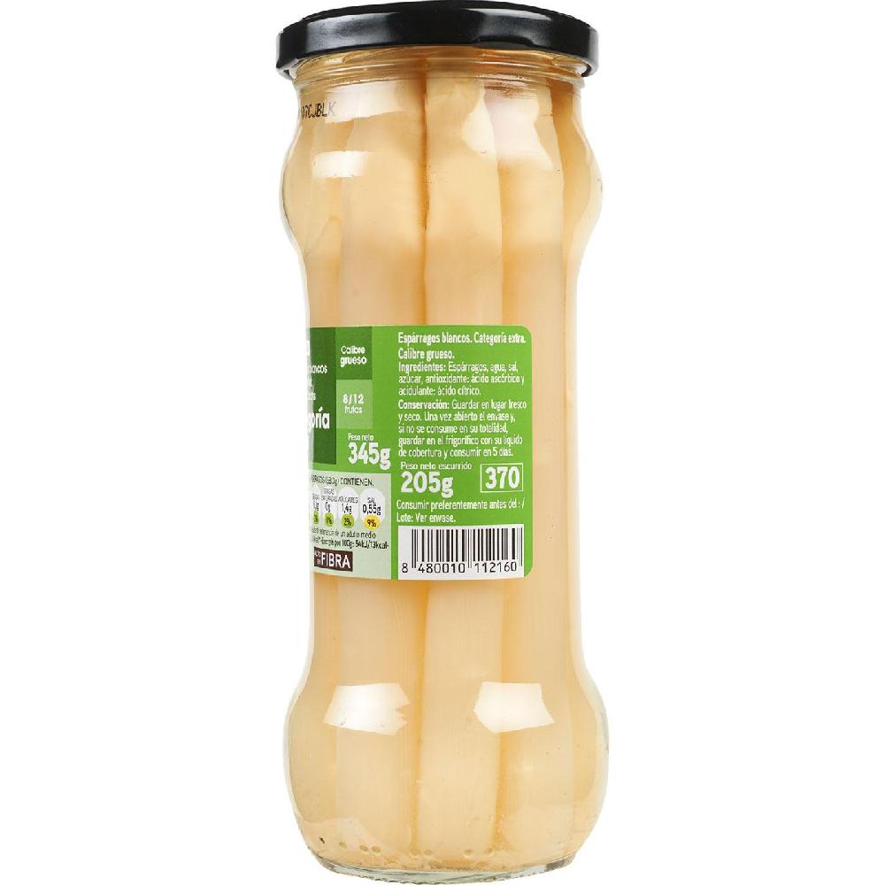 Eroski Espárrago grueso 8/12 piezas EROSKI frasco 205 g Venta caliente
