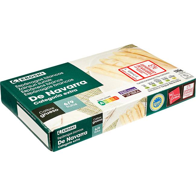 Eroski Espárrago grueso IGP Navarra 6/9 piezas EROSKI lata 125 g Los más vendidos