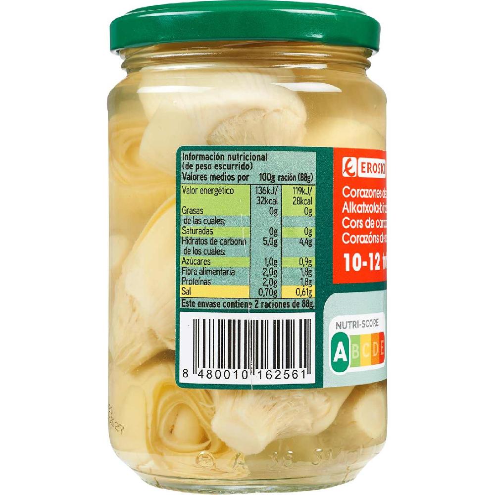 Eroski Alcachofa 10/12 frutos EROSKI frasco 175 g Promoción trimestral