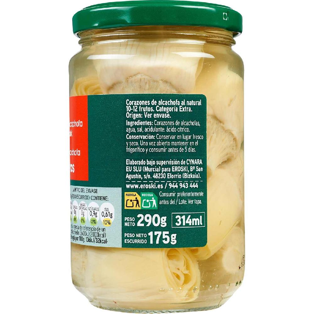 Eroski Alcachofa 10/12 frutos EROSKI frasco 175 g Promoción trimestral