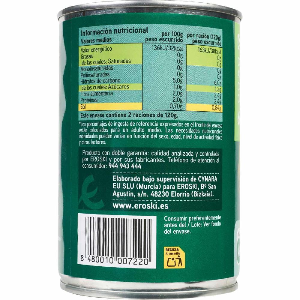 Eroski Alcachofa 6/8 frutos EROSKI lata 240 g Envío internacional gratuito