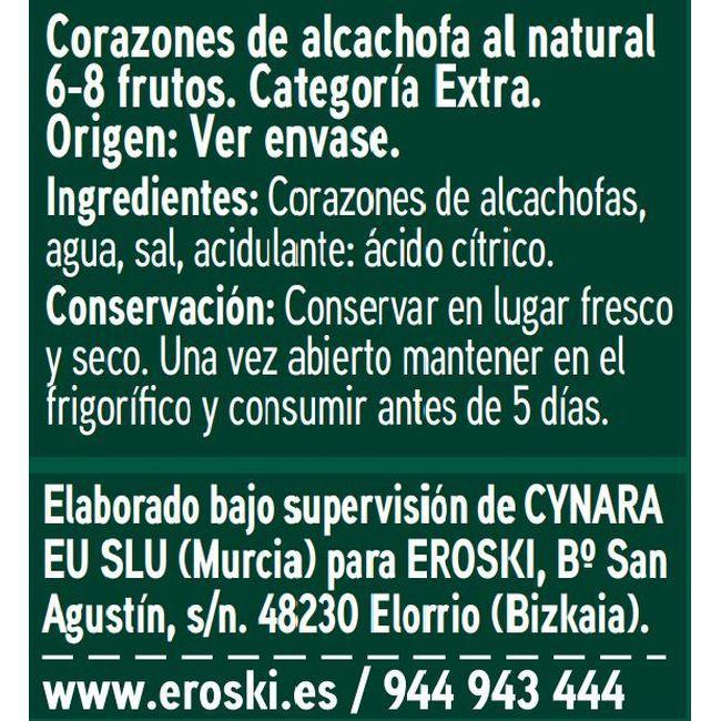 Eroski Alcachofa 6/8 frutos EROSKI frasco 175 g Tienda de fábrica