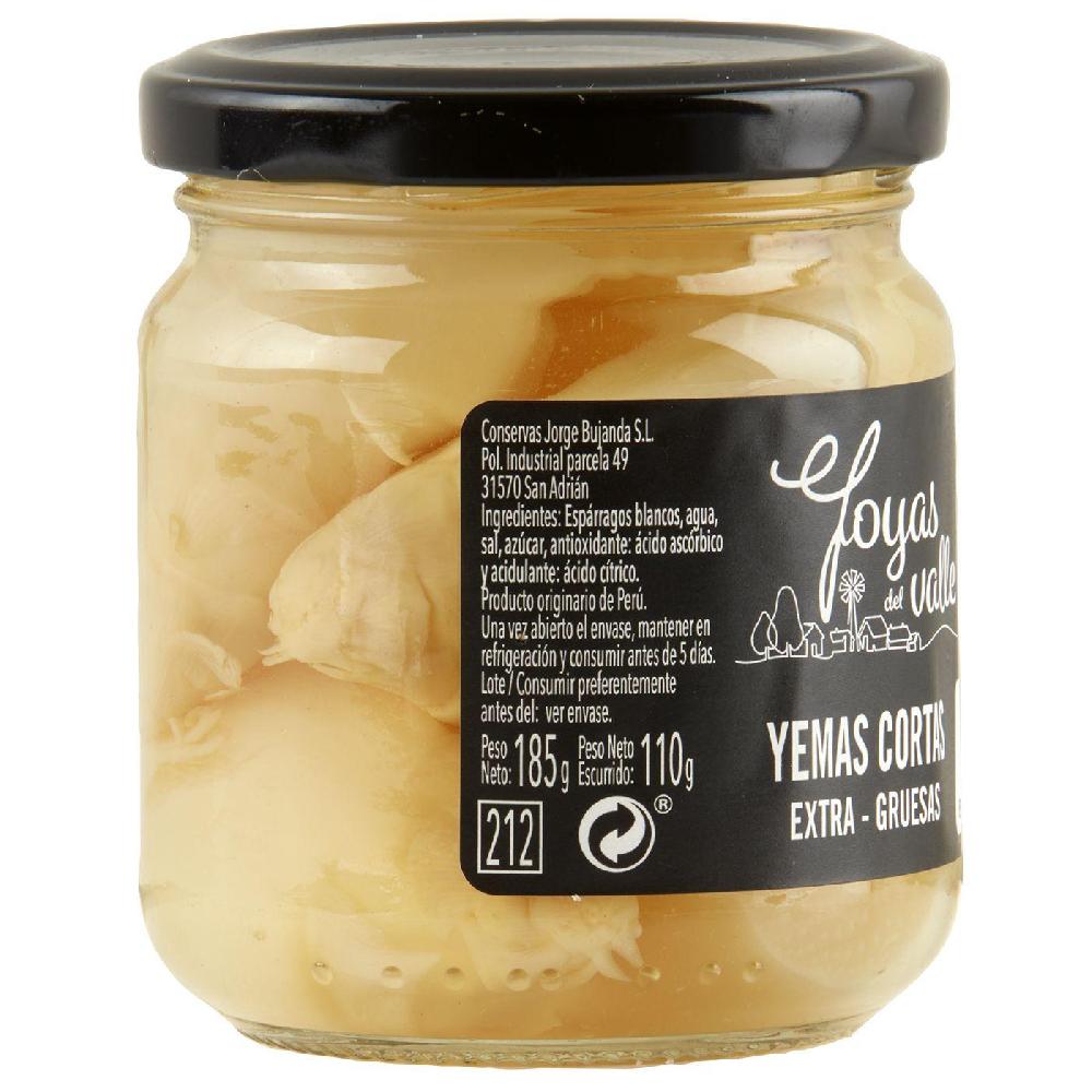 Eroski Yemas de espárrago cortas gruesas JOYAS DEL VALLE frasco 110 g Mejor oferta