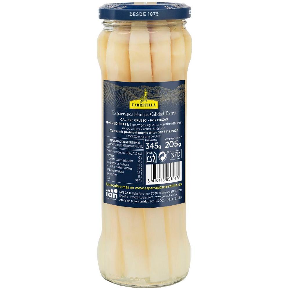 Eroski Espárrago grueso blanco CARRETILLA frasco 205 g Rebajas online