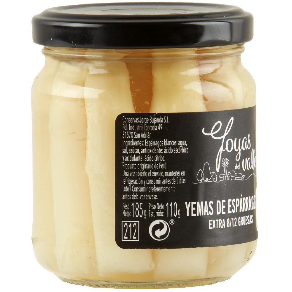 Eroski Yema espárrago extra 8/12 piezas JOYAS DEL VALLE frasco 110 g Envío gratis