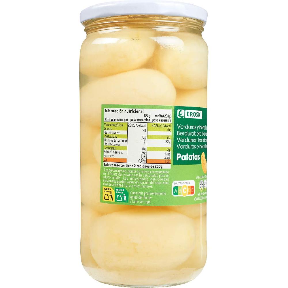 Eroski Patata entera EROSKI frasco 400 g Oferta especial de fábrica