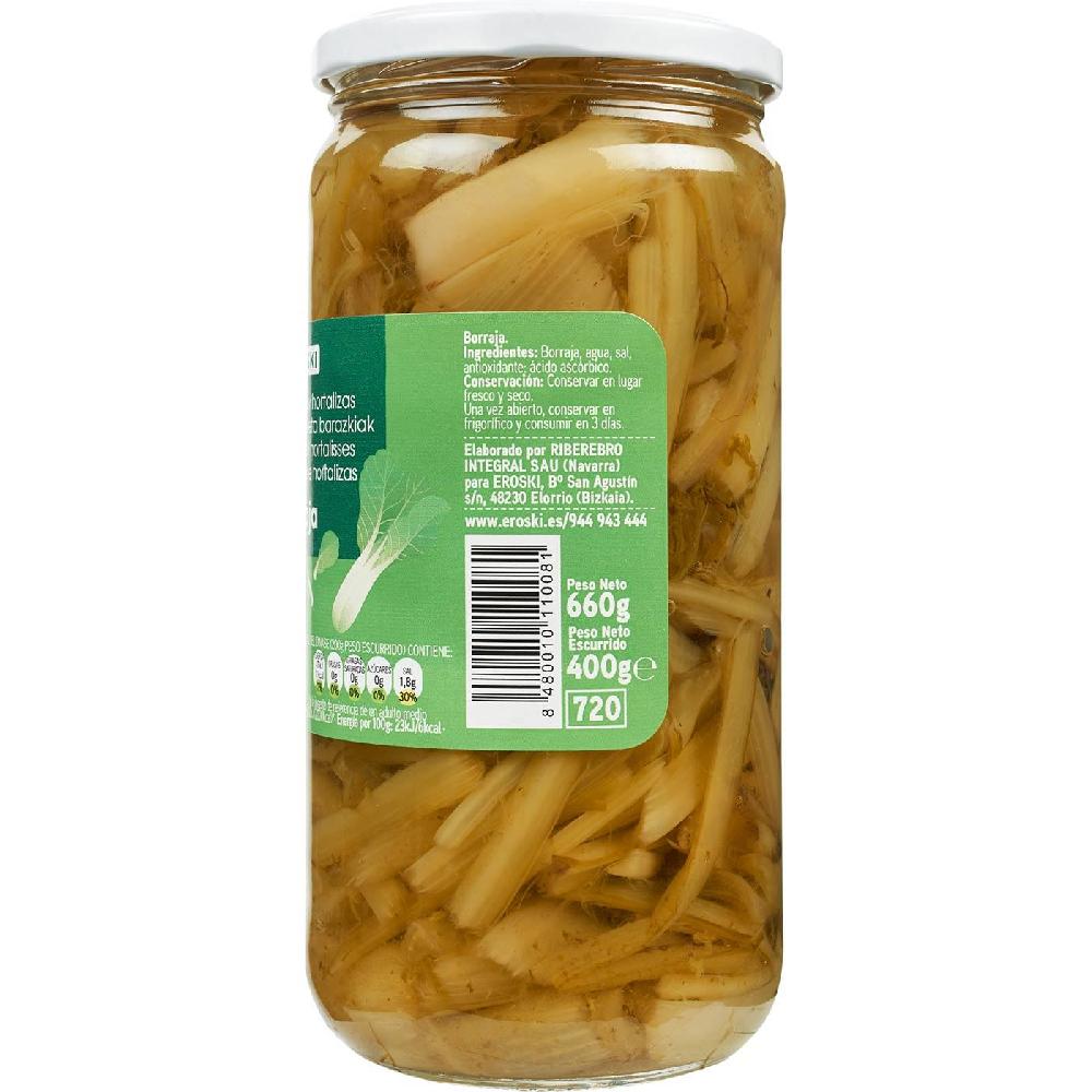 Eroski Borraja troceada EROSKI frasco 400 g Solo queda un día