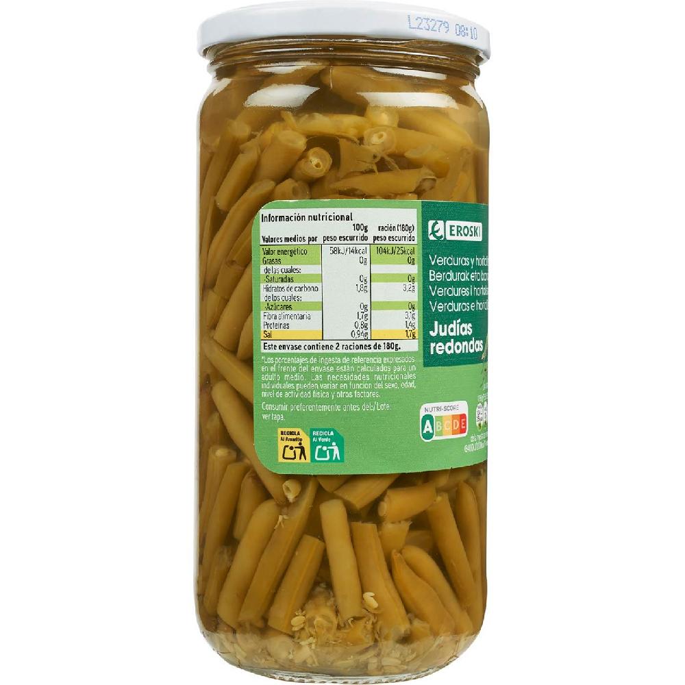 Eroski Judía redonda EROSKI frasco 360 g Superdescuento