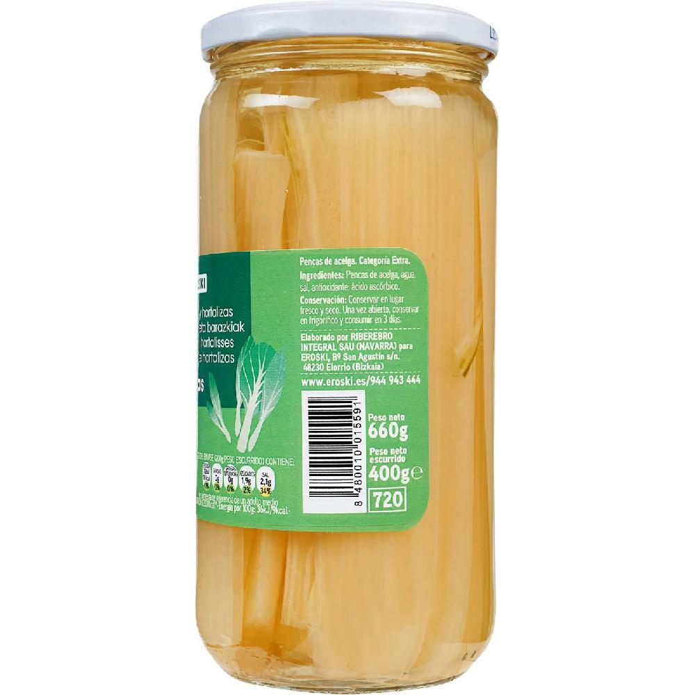 Eroski Penca de acelga EROSKI frasco 400 g Liquidación
