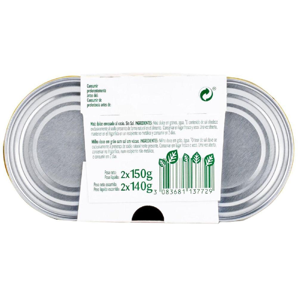 Eroski Maíz sin sal BONDUELLE pack 2x140 g Oferta exclusiva