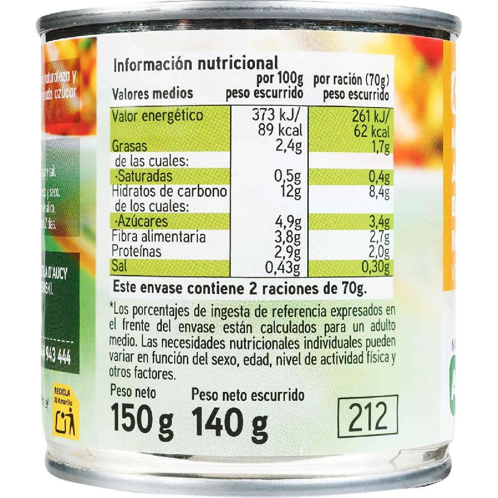Eroski Maíz dulce EROSKI pack 3x140 g Última moda