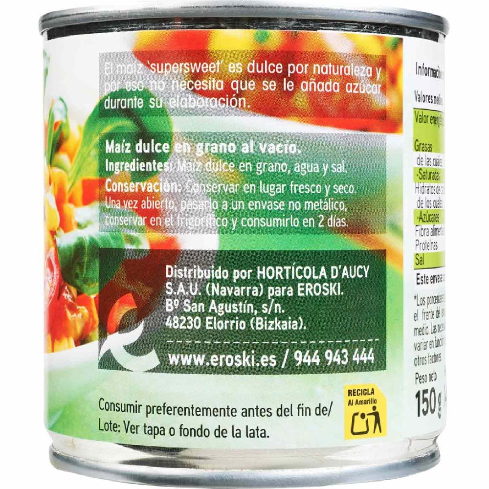 Eroski Maíz dulce EROSKI pack 3x140 g Última moda