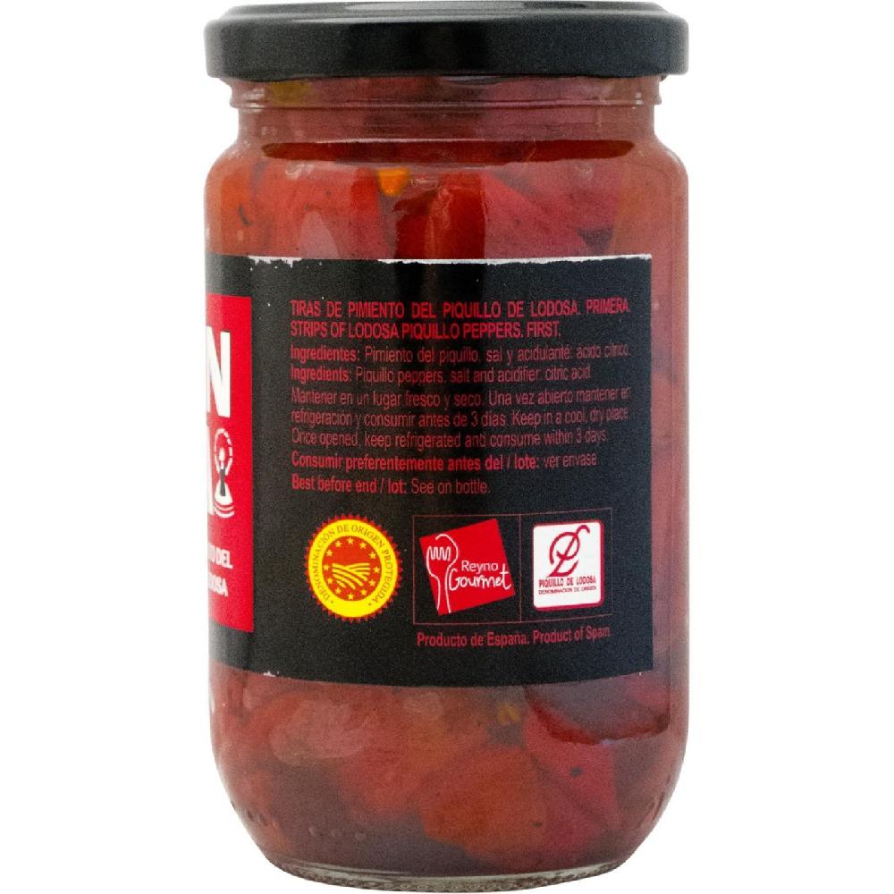 Eroski Pimiento del piquillo en tiras DANTZA frasco 220 g Rebajas de fin de temporada