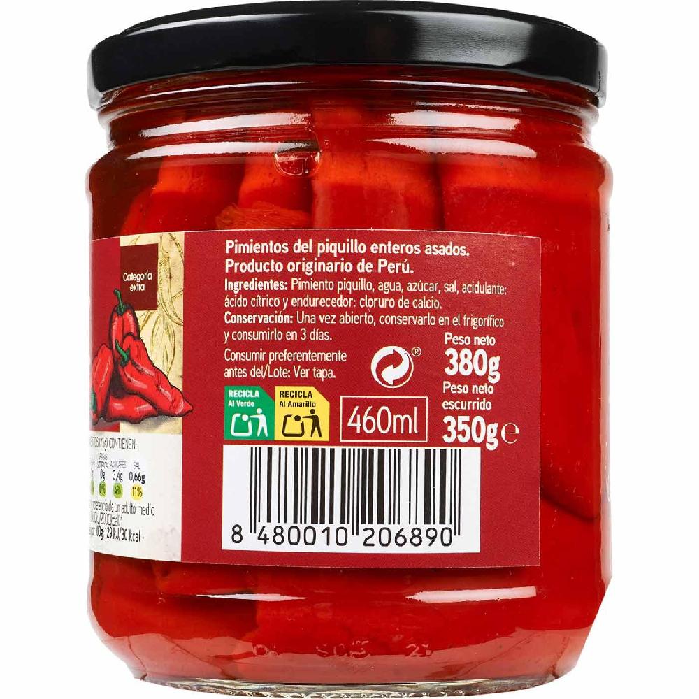 Eroski Pimiento de piquillo entero EROSKI frasco 350 g En línea