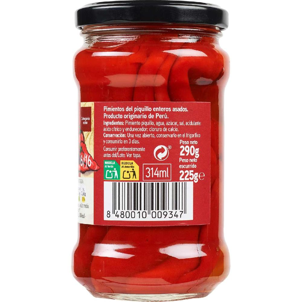 Eroski Pimiento de piquillo entero EROSKI frasco 225 g Outlet