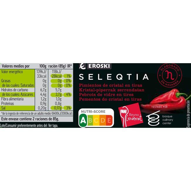 Eroski Pimiento del cristal EROSKI SELEQTIA frasco 170 g Rebajas