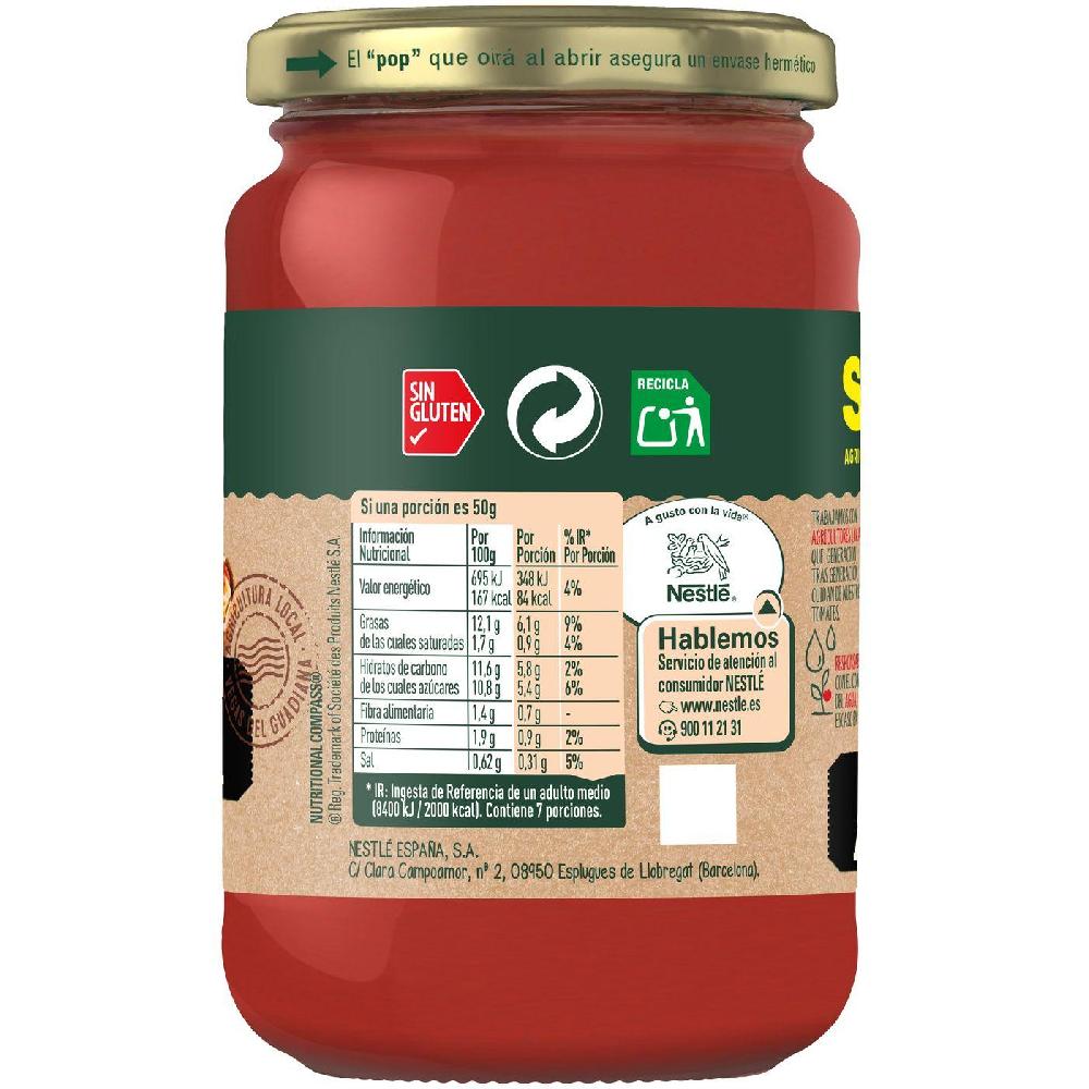 Eroski Tomate casero sin trocitos SOLIS frasco 350 g Liquidación