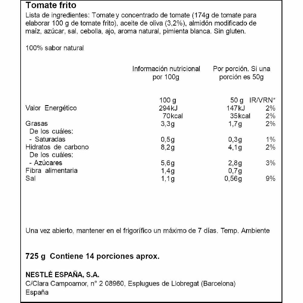 Eroski Tomate frito en aceite de oliva SOLÍS frasco 725 g Envío gratis