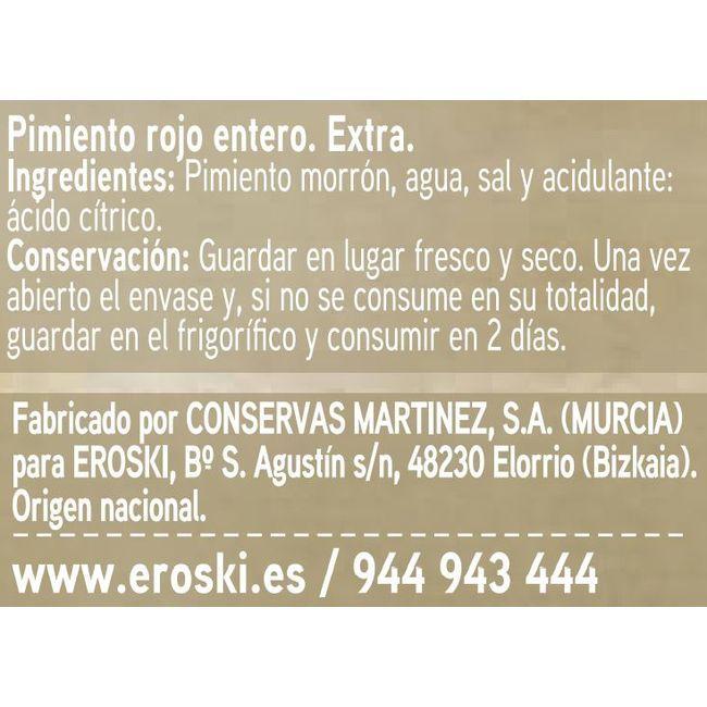 Eroski Pimiento rojo entero EROSKI frasco 190 g Últimos 2 días