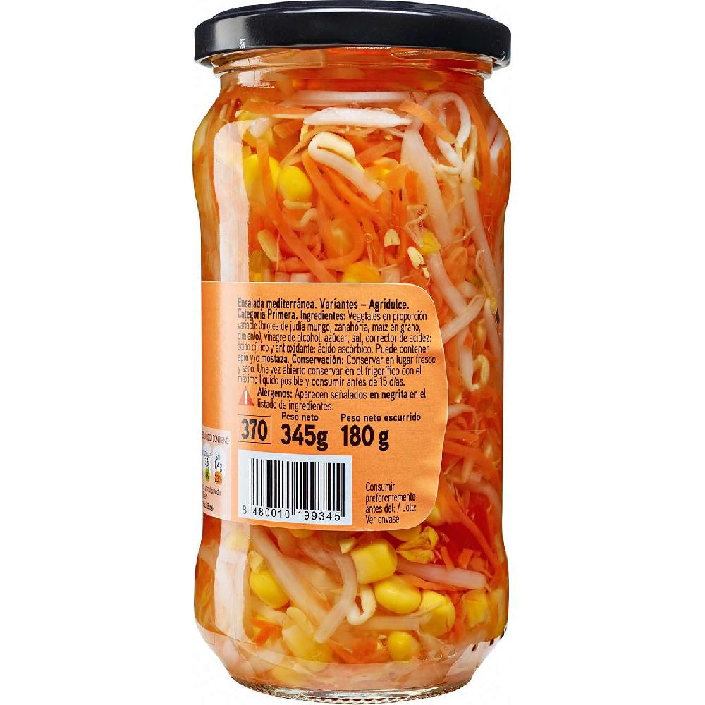 Eroski Ensalada Mediterránea EROSKI frasco 180 g Ahorra y exporta