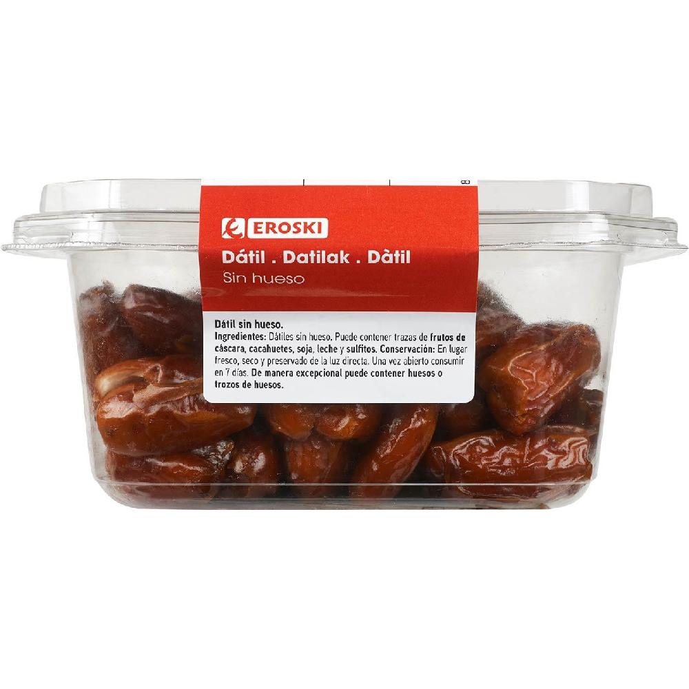 Eroski Dátil sin hueso EROSKI tarrina 250 g Grandes ahorros