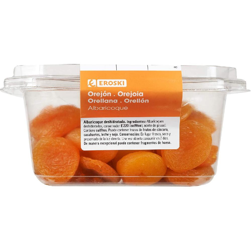 Eroski Orejón de albaricoque EROSKI tarrina 270 g Rebajas de fin de temporada