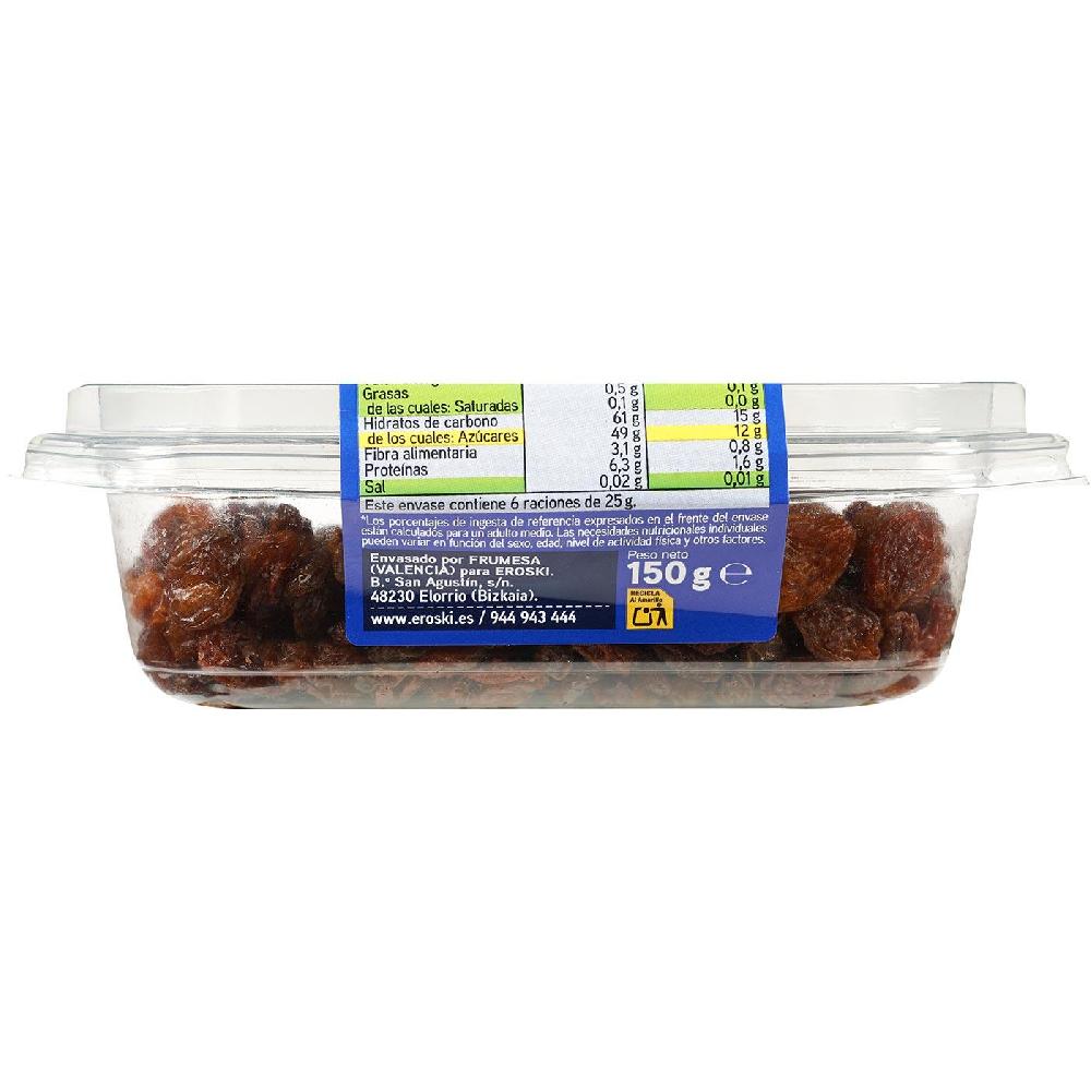 Eroski Pasas sultana EROSKI tarrina 150 g Precio ultrabajo