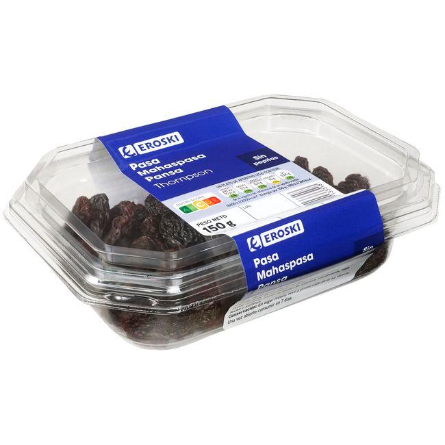 Eroski Pasas Thompon sin semilla EROSKI tarrina 150 g 2025