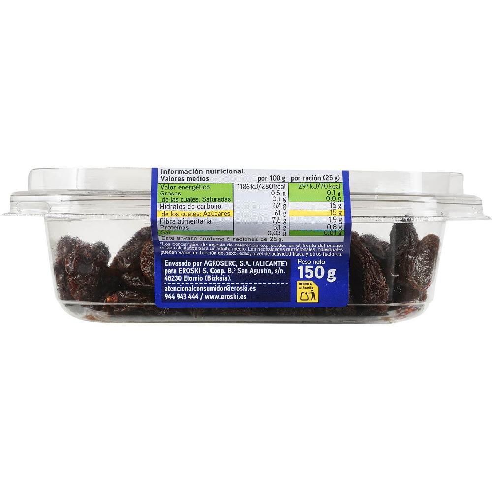 Eroski Pasas Thompon sin semilla EROSKI tarrina 150 g 2025