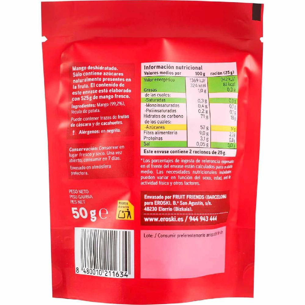 Eroski Mango deshidratado EROSKI bolsa 50 g En línea