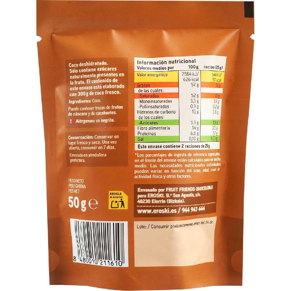 Eroski Coco deshidratado EROSKI bolsa 50 g Rebajas