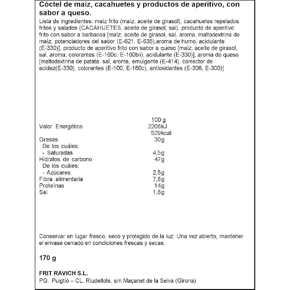 Eroski Cóctel de queso FRIT RAVICH bolsa 170 g Tienda de fábrica