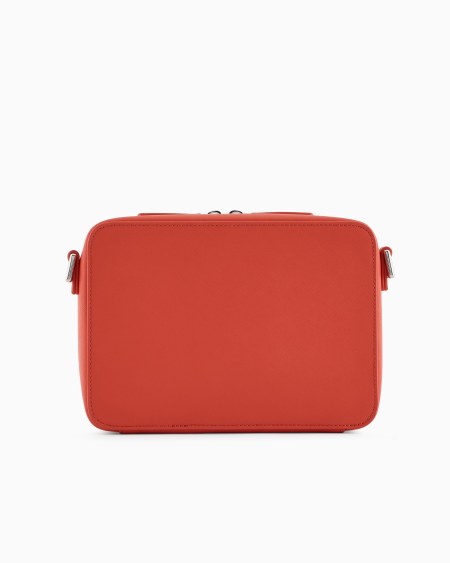 ﻿Armani Minifunda para cámara de piel saffiano regenerada con placa de águila ASV Promoción trimestral