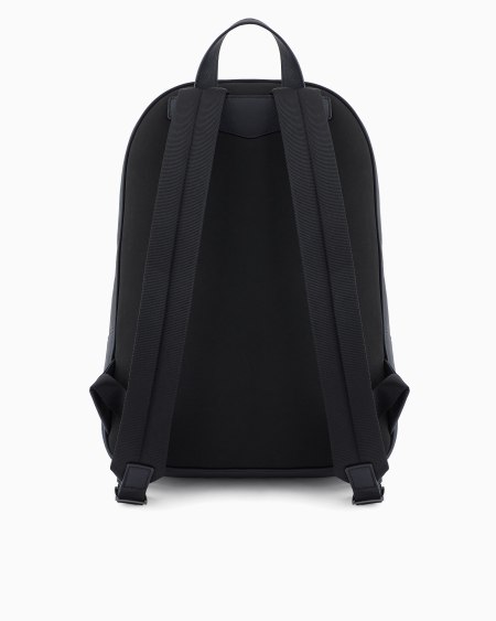 Armani Mochila de piel saffiano regenerada y nailon reciclado ASV Superdescuento