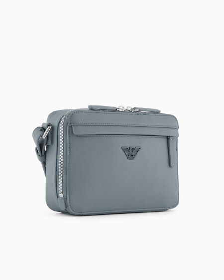 Armani Minifunda para cámara de piel saffiano regenerada con placa de águila ASV Limitado a 3 días