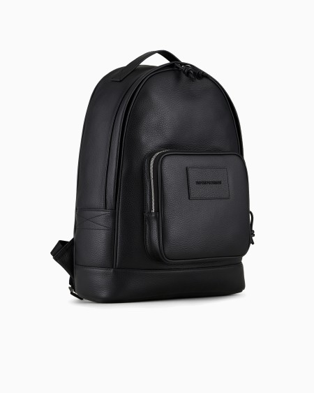 Armani Mochila redonda en piel abatanada Libre de impuestos