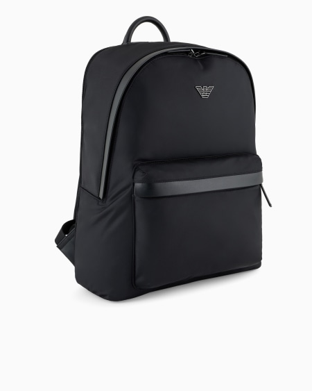 Armani Mochila redonda de nailon reciclado ASV Gran oferta