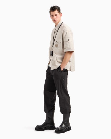 Armani Pantalones de tejido técnico con bolsillo con cremallera Tienda