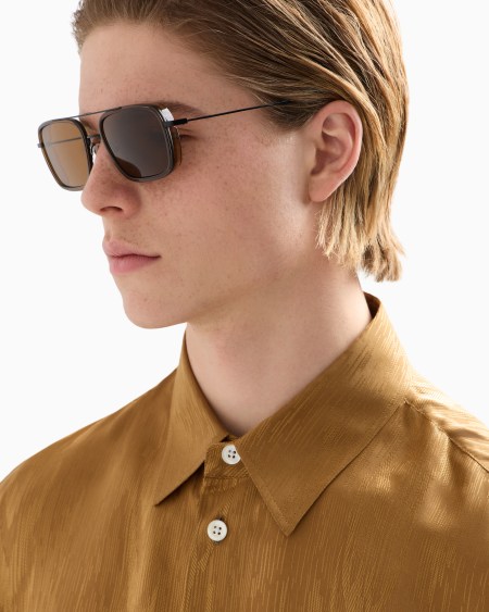 Armani Gafas de sol de forma cuadrada para hombre Mejor oferta